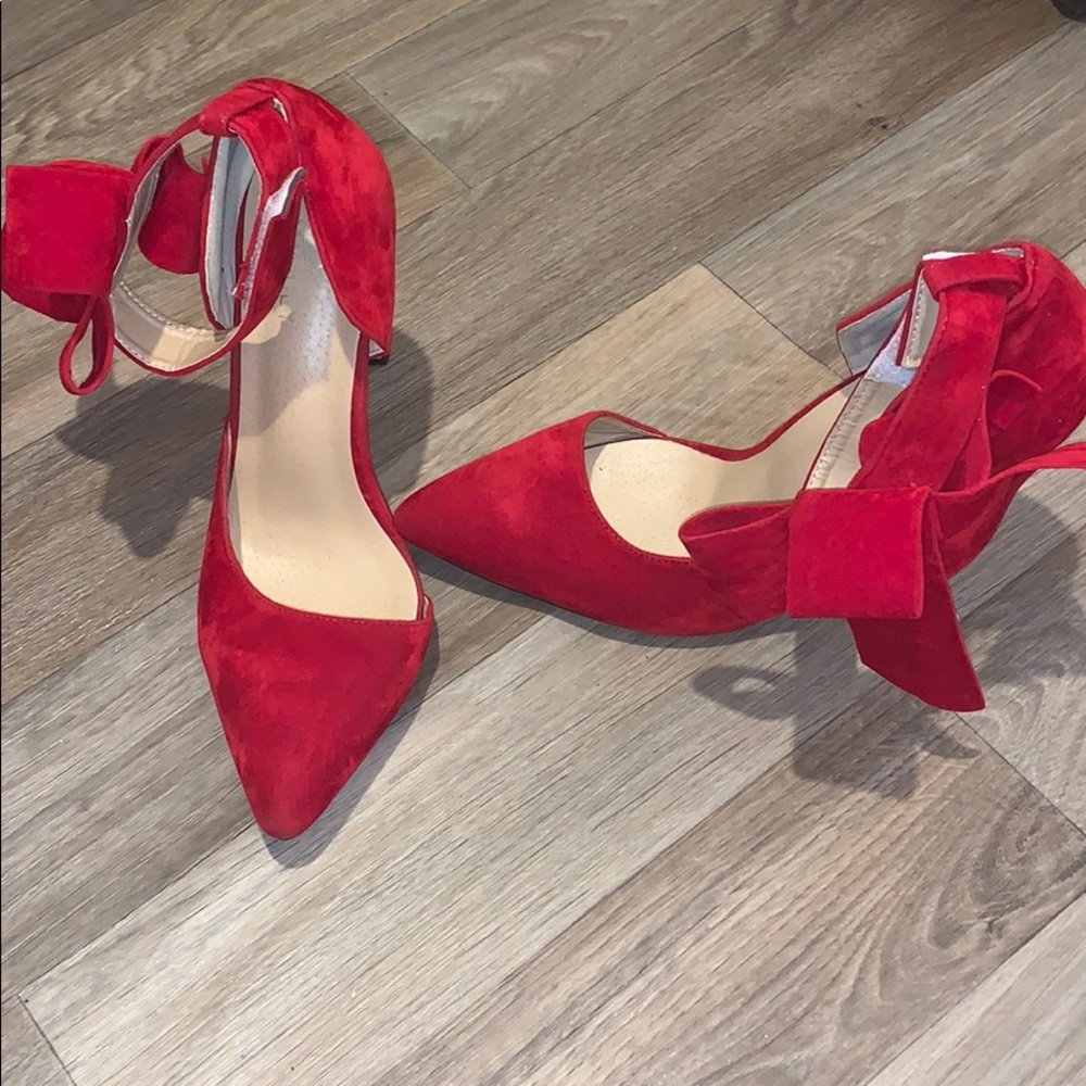 Red Velvet Heels
